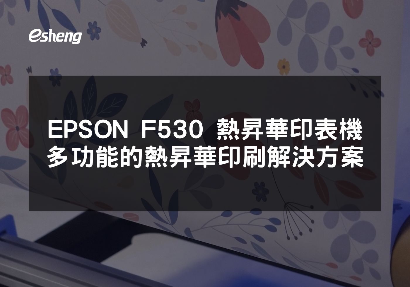 您目前正在查看 EPSON F530 熱昇華印表機 高效多功能的熱昇華印刷解決方案