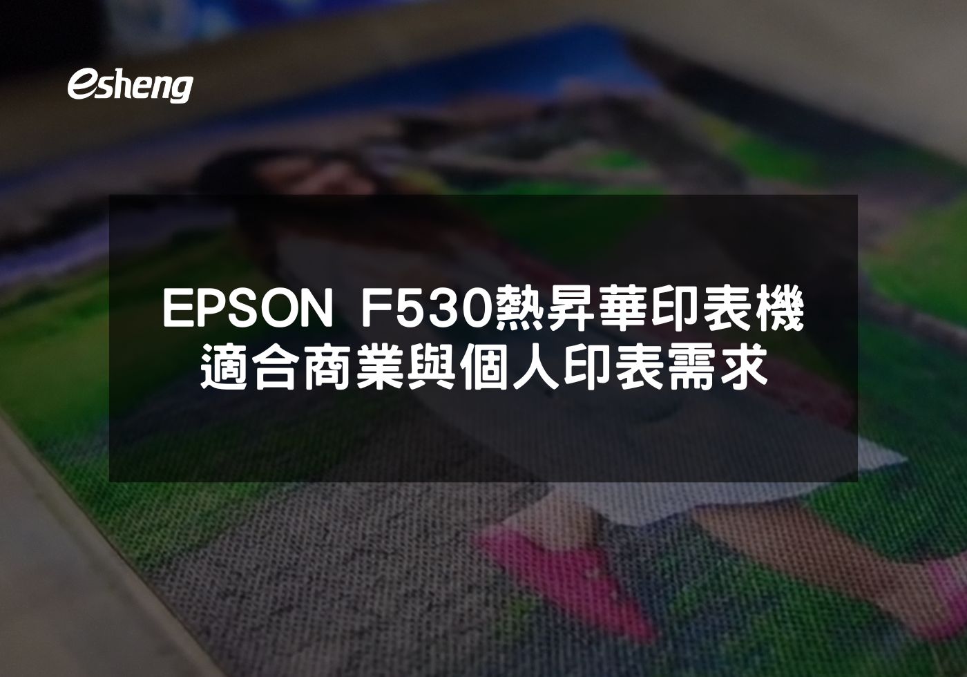 您目前正在查看 EPSON F530熱昇華印表機高 品質、高效率，適合商業與個人印表需求